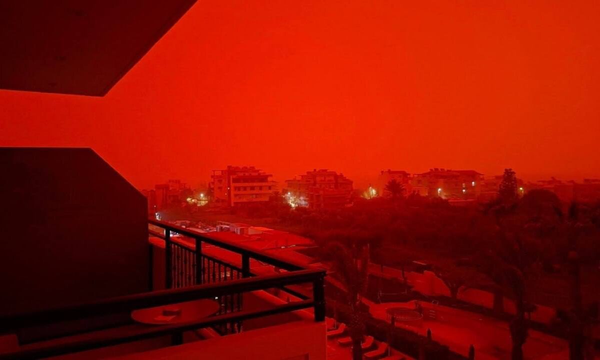 Eerie Saharan dust storm turns Crete skies blood red in deadly Greek tempest