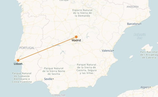 High speed train has been confirmed for journeys from Lisbon to Madrid