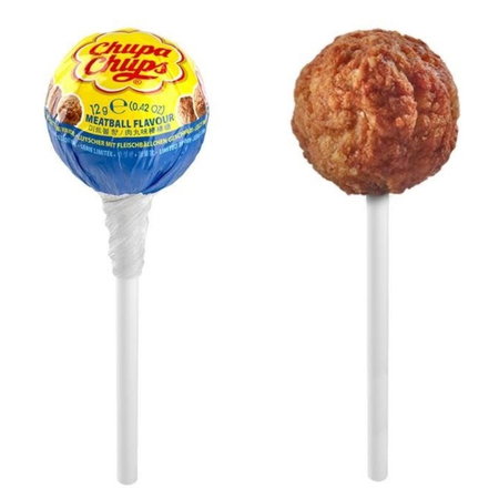 Chupa Chups and IKEA have teams up to create the meatball lollipop