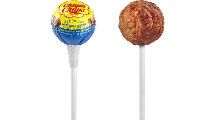 Chupa Chups and IKEA have teams up to create the meatball lollipop
