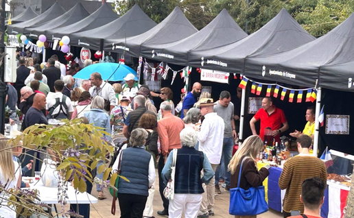 Market stalls from around the World.