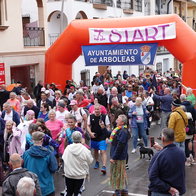 The start line for the 2026 Walk for Life Arboleas