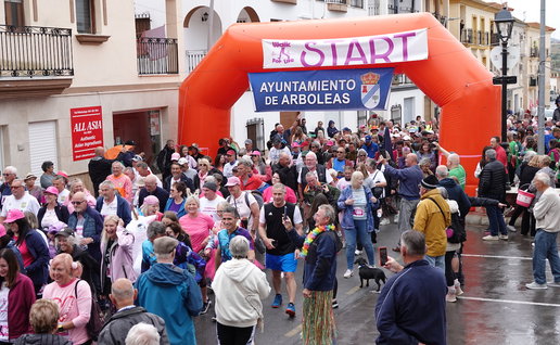 The start line for the 2026 Walk for Life Arboleas