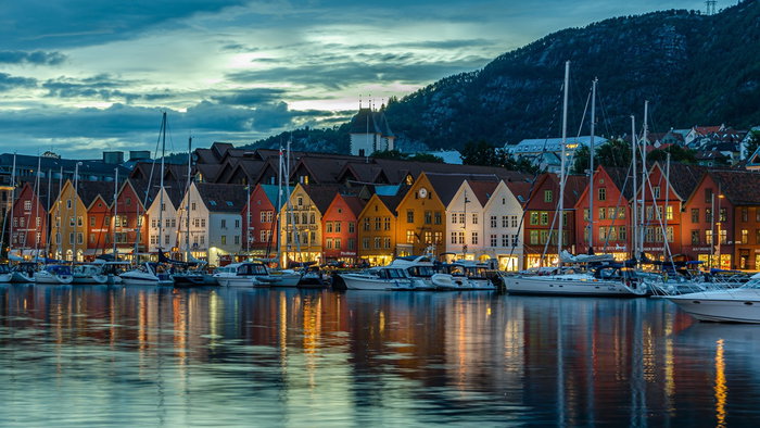 Waterfront view of Bergen, Norway, as the country tops Europe’s richest nations ranking in 2026
