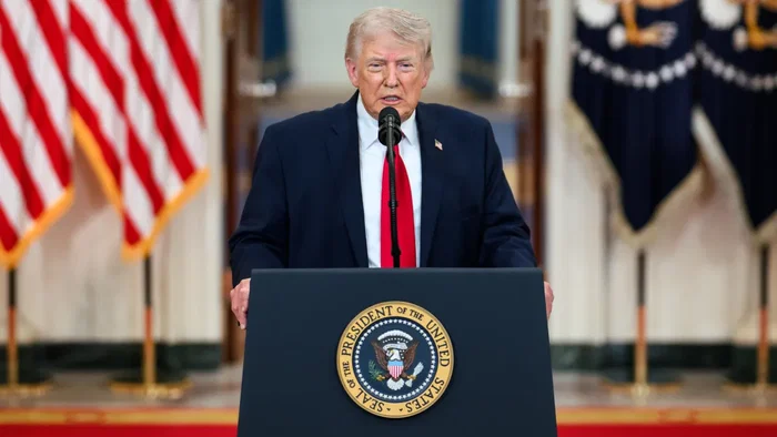 US president Donald J Trump