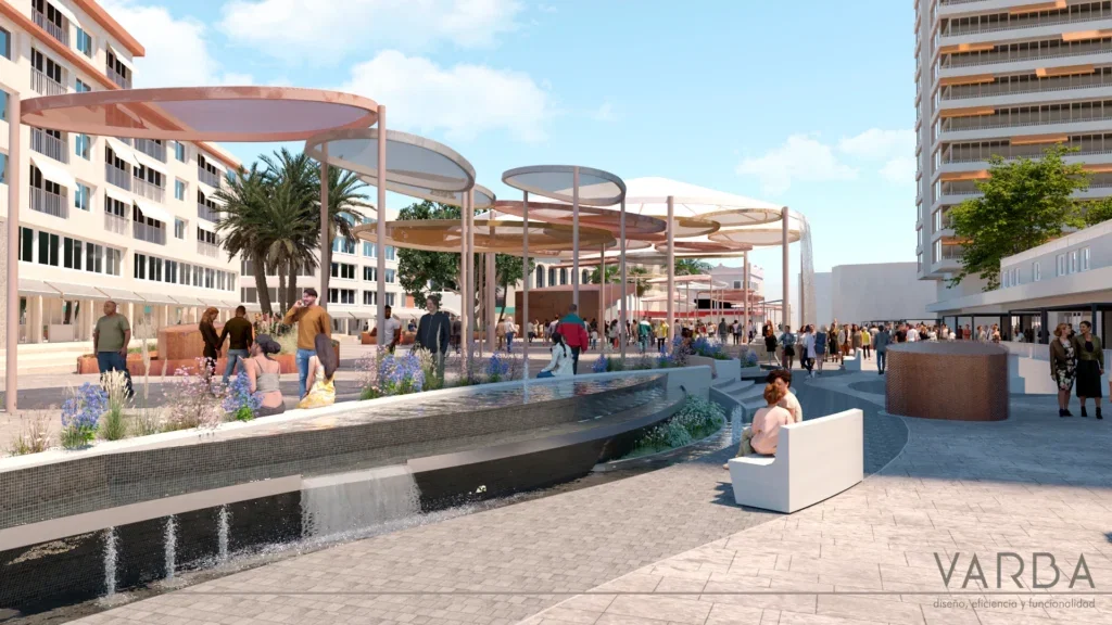 Torremolinos plaza transformation nears completion with modern upgrades almost complete