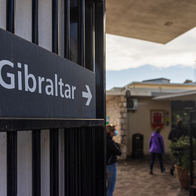 Boarder sign of Gibraltar