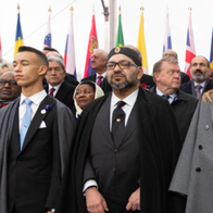 King Mohammed VI of Morocco with other members of state