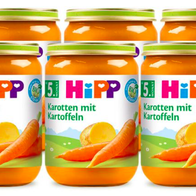 Hipp baby food jars
