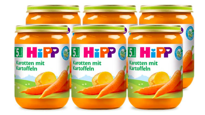 Hipp baby food jars