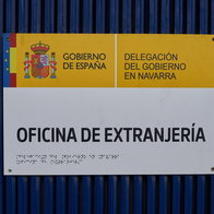 Spanish immigration office sign as TIE appointments face possible disruption