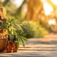 Packing CBD oil for a relaxing sunny destination