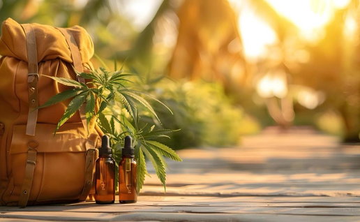 Packing CBD oil for a relaxing sunny destination