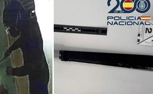 Assailant on camera plus machete.