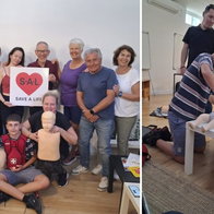 First team to learn to Save a Life.