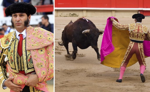 Morante de la Puebla receives the horn.