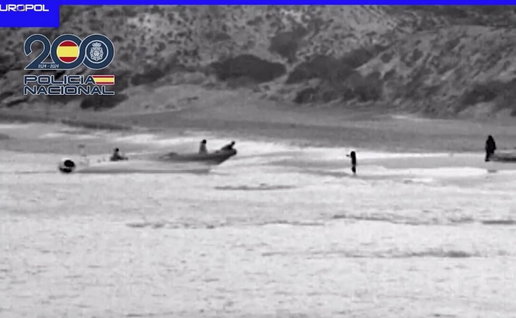 Video footage of clan making a landing.