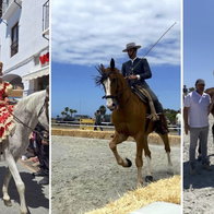 Equestrian event on the beach.