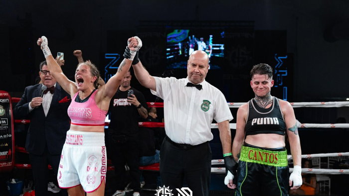 Winning! Victoria Lomax stronger than ever.