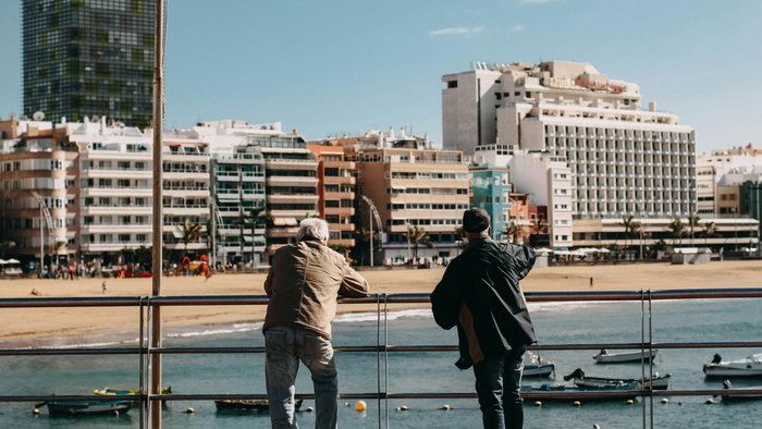 Two friends in Spain.