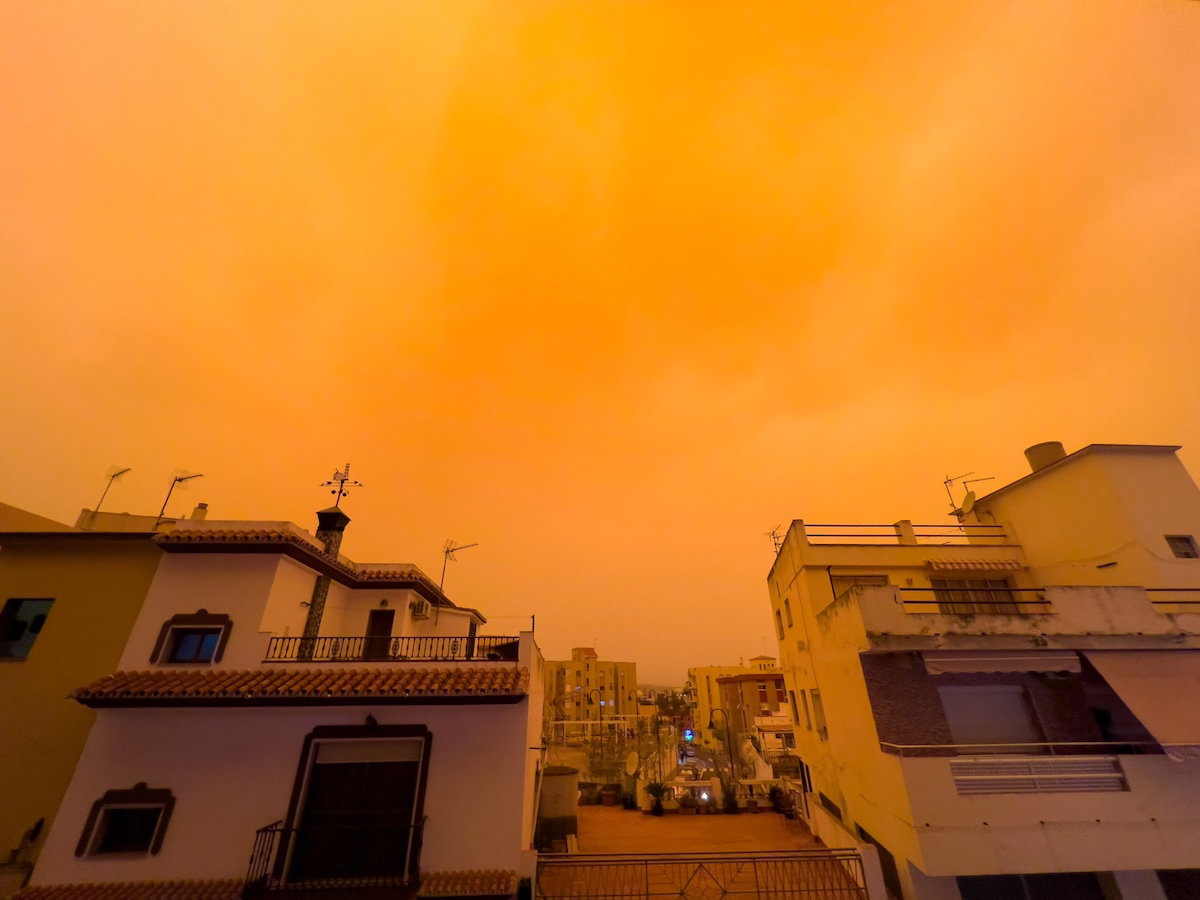 Calima Dust Storm Causes Air Travel Delays In Canary Islands