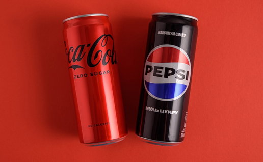 Coca cola and pepsi cans