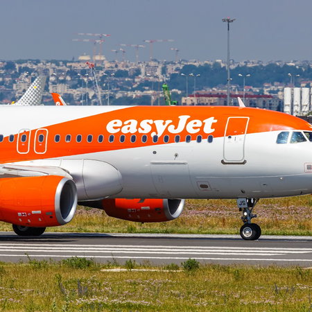 easyJet aircraft on runway in France ahead of planned cabin crew strike