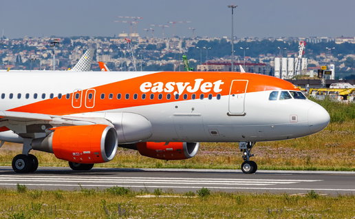 easyJet aircraft on runway in France ahead of planned cabin crew strike