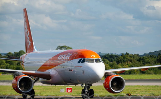 An easyJet plane.
