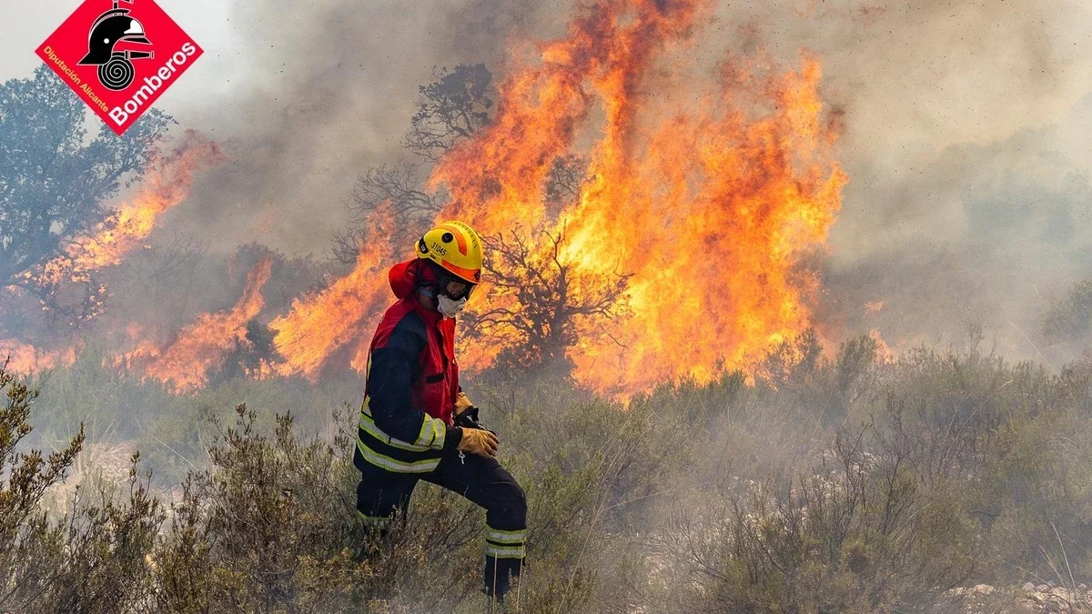 Firefighters Extinguish Orihuela Mountains Blaze Near Montepinar Homes