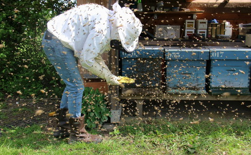A beekeeper.