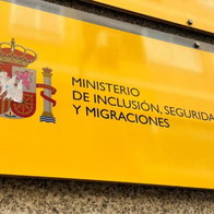 Sign of Spain’s Ministry of Inclusion, Social Security and Migration on a government building