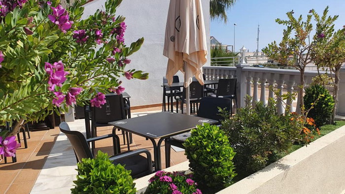 Exterior of Quisine Kitchen restaurant in Dehesa de Campoamor Orihuela Costa