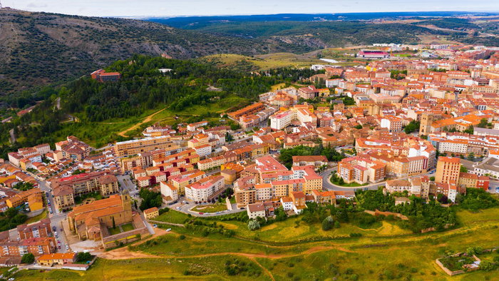 Rural landscape in Soria province where villages like Arenillas offer free homes to attract families