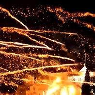 Rocket Wars Easter tradition on the Greek island of Chios