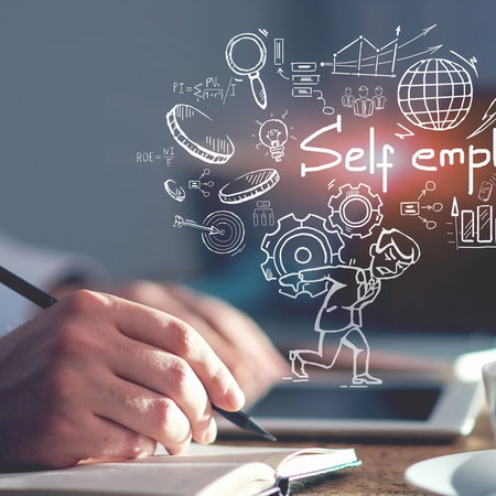 Financial documents and contribution figures related to self employed workers