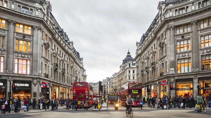 Oxford street from Oxford Circus