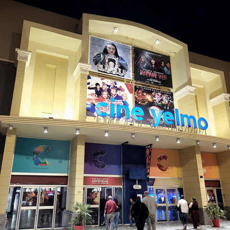 Entrance of a cinema in Spain