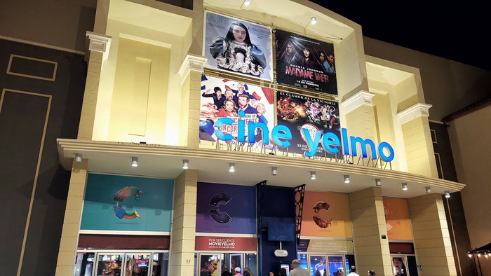 Entrance of a cinema in Spain