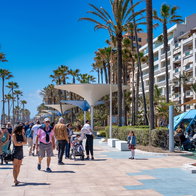 Estepona promenade in Spring.