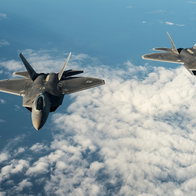 Air Force planes in sky