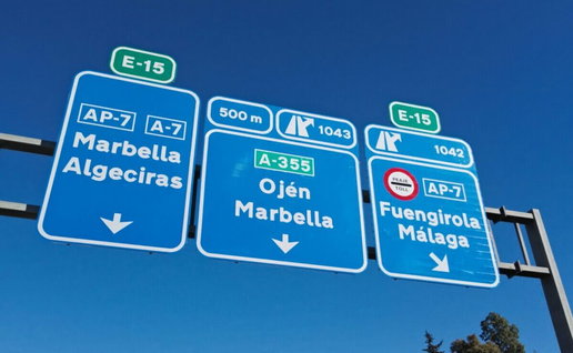 Pay-for alternative Costa del Sol roads.