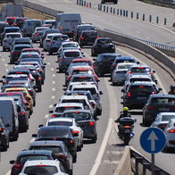 A gridlock on a Spanish motorway
