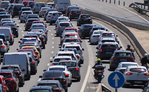 A gridlock on a Spanish motorway
