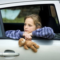 Child alone in a car.
