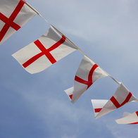 England flags in honour of St George's Day