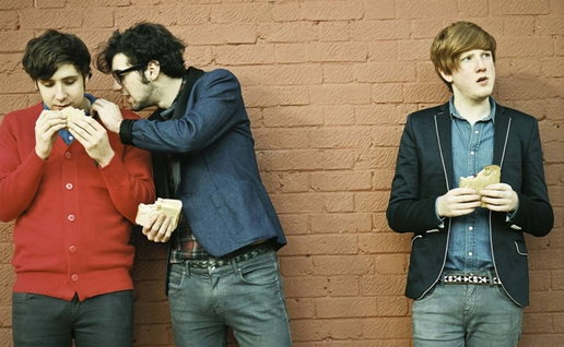 The Two Door Cinema Club Alex Trimble, Sam Halliday and Kevin Baird