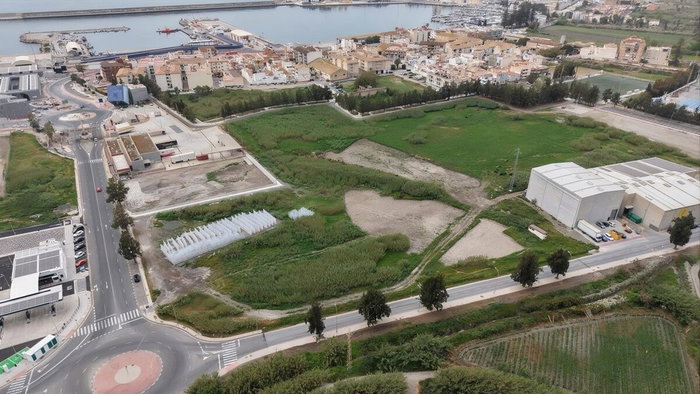 Site of new solar park in Motril.