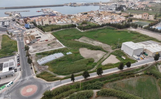 Site of new solar park in Motril.