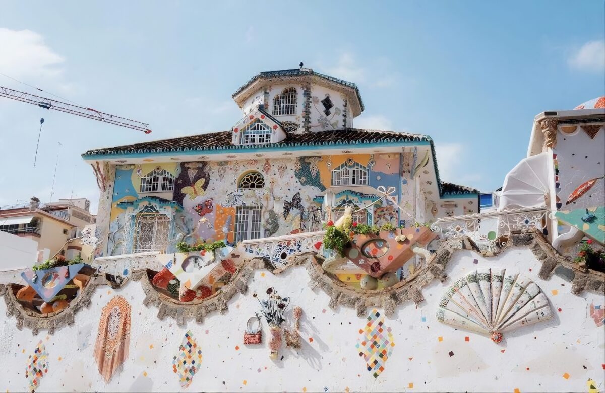 Wild Mosaics And Recycled Treasures Transform An Ordinary House Into An Artistic Haven Near Playamar Beach.